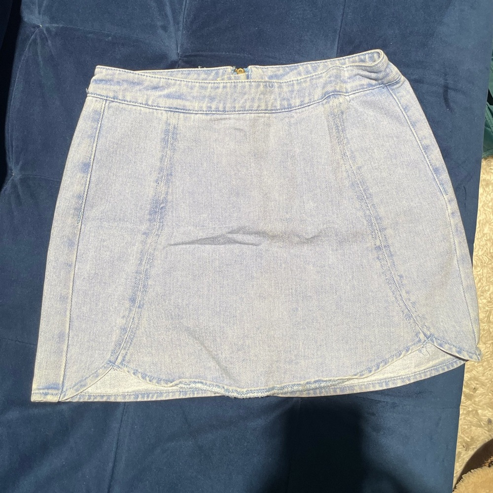 Denim mini skirt